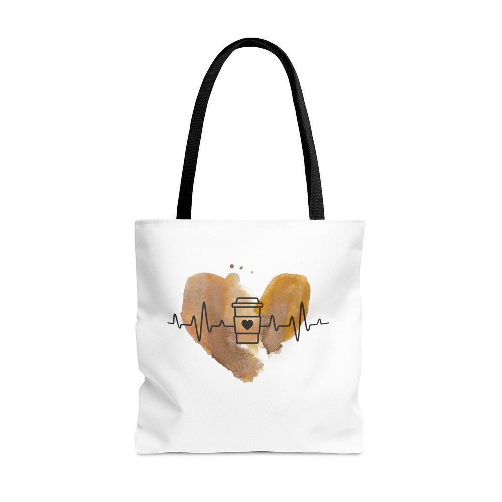 Life is Like : A Coffee Spill" cute with an awesome Life Quote Tote Bag (AOP)#C - Picture 1 of 4